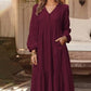 💃HOT SALE 50% OFF👗Women's Casual Versatile Loose V-Neck Dresses
