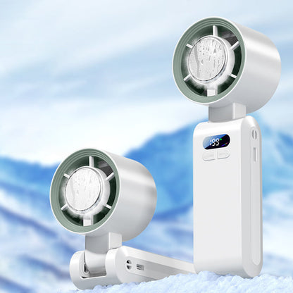 ❄️💨49% OFF Handheld Portable Fan with Ice Cooler⚡🥶 Personal Misting Fan for Outdoor Sports, Travel & Gym | Rechargeable, 3 Speeds, Instant Cooling Relief