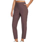 👖 50% OFF NOW! 💐Women's High‑Waisted Elastic Pants with Zipper Pockets – Stretchy Wrinkle‑Resistant Cropped Trousers