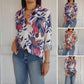 🌸 Special Price £15.99!!🌸Elegant Plants Print Button-up Shirt