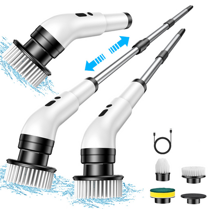 🎁🔥Last day sale 50% OFF🔥 🧽 Electric Spin Scrubber – Cordless Power Scrubber with 9 Replaceable Brush Heads & Extendable Handle🛫Free Shipping🛫