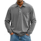 🍂✨ Men's Casual Long Sleeve Shirt With Pocket
