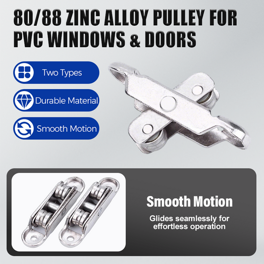 🔩80/88 Zinc Alloy Pulley for PVC Windows & Doors