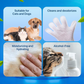 🐾 BUY 2 GET 3! 🧤 RINSE-FREE PET GLOVES - Deep Cleans & Deodorizes in One Step, Soft Silicone Tips for Massage, Safe for Cats and Dogs 🐶🐱✨