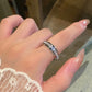 💖Black Friday Mega Offer - 50% off!💖Titanium steel rotating spinner ring with cubic zirconia💖