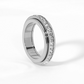 💖Black Friday Mega Offer - 50% off!💖Titanium steel rotating spinner ring with cubic zirconia💖