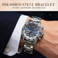 🎁TINAIBIN Twelve Zodiac Signs & Starry Sky Diamond Automatic Skeleton Men's Watch