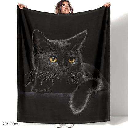 💖🐱Black Cat All-Season Cozy Blanket