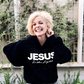 💖LAST DAY SALE 50% OFF🥰Chic Sparkling Sequins JESUS Is the Light Hoodie
