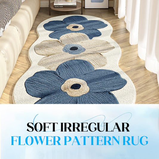 🔥While Supplies Last 40% OFF!🎉 Soft Irregular Flower Pattern Rug