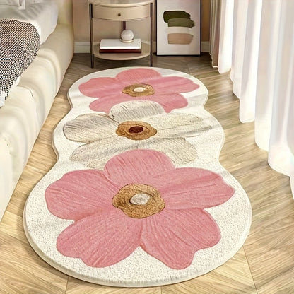 🔥While Supplies Last 40% OFF!🎉 Soft Irregular Flower Pattern Rug