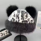 Women’s Retro Leopard Print Bear Ear Hat