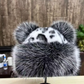 Women’s Retro Leopard Print Bear Ear Hat