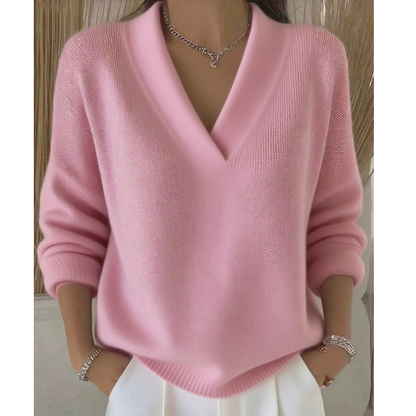 🌸Hot Sale 50% OFF💖Cozy V-Neck Sweater for Casual Wear