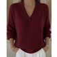 🌸Hot Sale 50% OFF💖Cozy V-Neck Sweater for Casual Wear