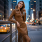 🌸Hot Sale 50% OFF💖Women's Retro Zipper Midi Dress with Tassel