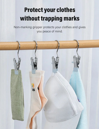 🏆Flash Sale⚡ 50K+ SOLD! 💥Stainless steel hanging hooks/clips