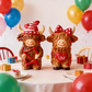 Valentine's Day Highland Cow Couple Figurines