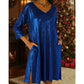 Hot Sale 50% OFF ✨Women's Sparkle Sequin V-Neck Dress