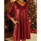 Hot Sale 50% OFF ✨Women's Sparkle Sequin V-Neck Dress