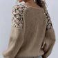 ⏳Time-Limited Special⏰Women's Crochet Lace Lantern Sleeve Sweater👚