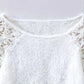 ⏳Time-Limited Special⏰Women's Crochet Lace Lantern Sleeve Sweater👚