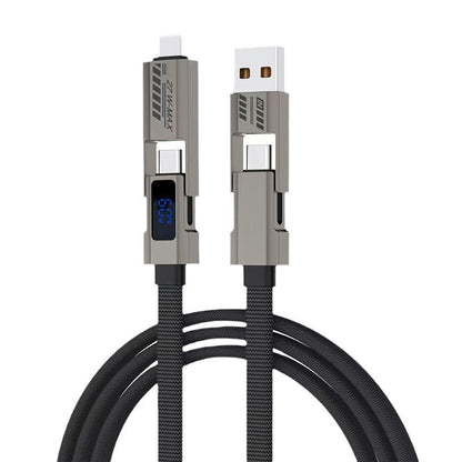 4-in-1 Digital Display Fast Charging Cable
