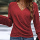💥Last Day Special Sale 50% OFF🎁Women's Elegant Casual V-Neck Knit Top