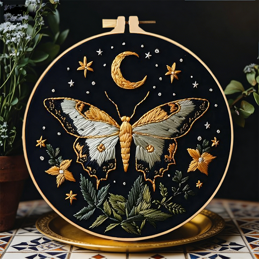 DIY Starry Moon Embroidery Kit