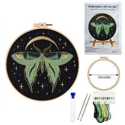 DIY Starry Moon Embroidery Kit