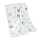 Soft Fluffy Paw-Printed Pet Blanket