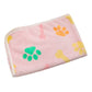 Soft Fluffy Paw-Printed Pet Blanket