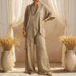 🌸 50% OFF! 👗 Women's 2-Piece Asymmetrical Set – Loose Top + Wide-Leg Pants, Wrinkle-Resistant & Chic 🌿