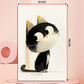 Cute Decorative Cat Scratching Pad Wall Sticker