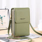 🔥Now Limited Time — 65% OFF!🎁🎁 Anti-Theft Leather Crossbody Bag with Touch-Screen Phone Window, Multi-Zip Wallet Purse😍