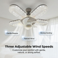 Keeping You Cool And Sparkling 🌬️💡 Crystal-Effect LED 5-Blade LED Fan Light