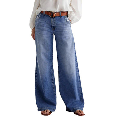 50% OFF!🎁Women's Vintage High-Waist Wide-Leg Jeans