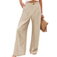 🥳2026 HOT SALE🥳💞50K+ SOLD!💥🎀💫 50% OFF! High-Waist Linen Feel Pants – Breathable fabric, functional pockets. Elastic waist for all-day comfort. A wardrobe must-have. 🛡️🕊️