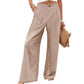 🥳2026 HOT SALE🥳💞50K+ SOLD!💥🎀💫 50% OFF! High-Waist Linen Feel Pants – Breathable fabric, functional pockets. Elastic waist for all-day comfort. A wardrobe must-have. 🛡️🕊️