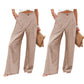 🥳2026 HOT SALE🥳💞50K+ SOLD!💥🎀💫 50% OFF! High-Waist Linen Feel Pants – Breathable fabric, functional pockets. Elastic waist for all-day comfort. A wardrobe must-have. 🛡️🕊️