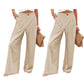 🥳2026 HOT SALE🥳💞50K+ SOLD!💥🎀💫 50% OFF! High-Waist Linen Feel Pants – Breathable fabric, functional pockets. Elastic waist for all-day comfort. A wardrobe must-have. 🛡️🕊️