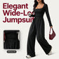 ✨ Flattering Everyday Style | Women's Casual Square Neck Wide-Leg Jumpsuit