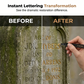 Tombstone Marker Pen for Lettering Restoration