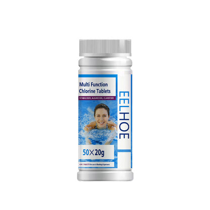 Pool Cleaning Chlorine Tablets - Algae Control & Water Clarify