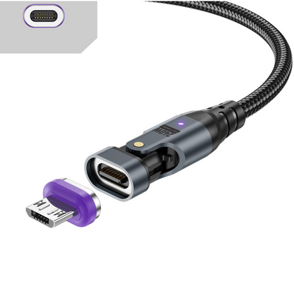 🔥 Hot sale 30% OFF🔥PD 240W 180° Rotation Magnetic Charging Cable