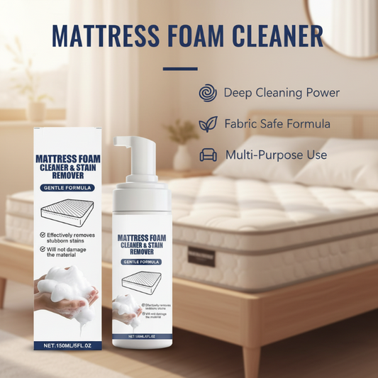 🛏️🧼 Multi-Surface Mattress Foam Cleaner – No-Rinse Stain Removal, Odor Elimination, and Antibacterial Protection✨✅