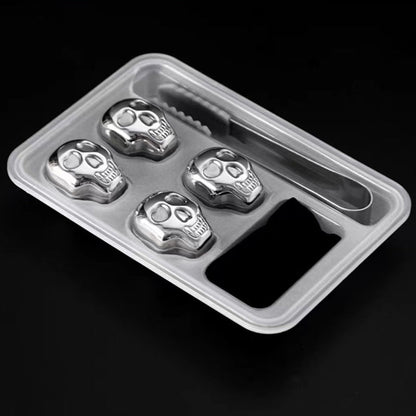 Reusable Skull Ice Cubes for Whiskey & Cocktails