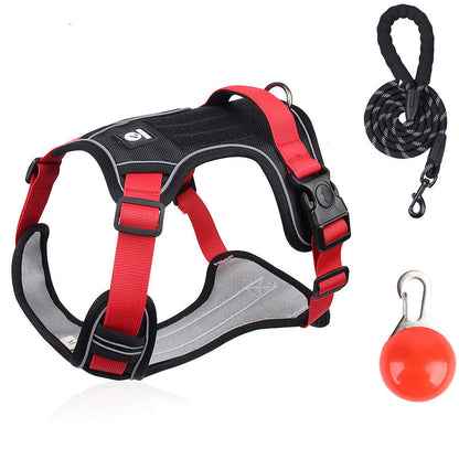 📢📢40% OFF !! ⏰No Pull Dog Harness with Leash & Collar LED