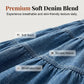 ⏳Time-Limited Special⏰Women's High Waisted Tiered A-Line Denim Maxi Skirt