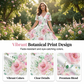 🌸Hot Sale 50% OFF💖Women's Floral Print Lace Sleeve Dress